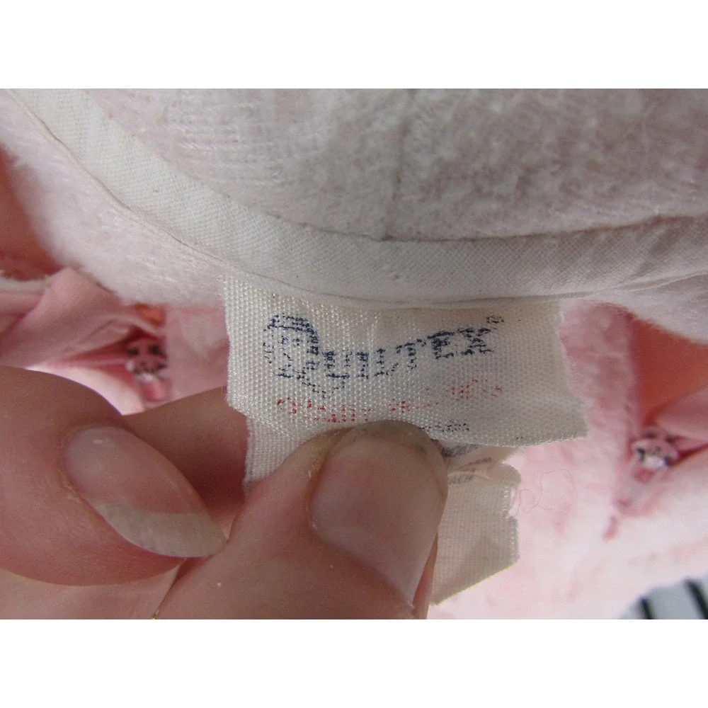 Quiltex Fleece Bunting Baby 24 Months Pink Vintage Fawn Deer Hooded Pram Suit